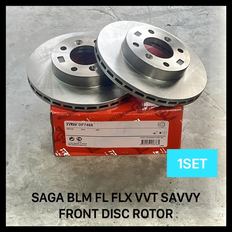 TRW DF7488 FBK FR2132 PROTON SAGA BLM FL FLX VVT SAVVY FRONT DISC ROTOR ...