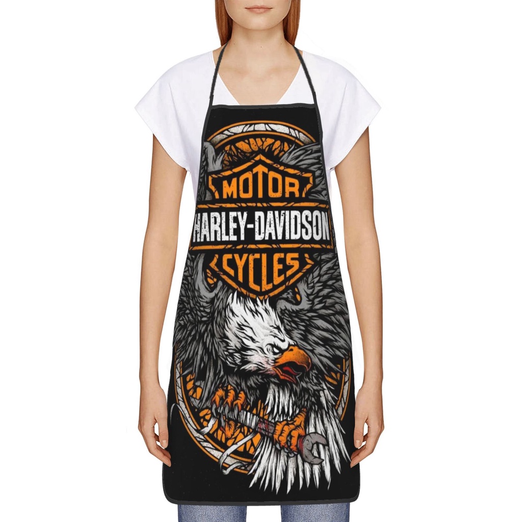 Harley Davidson Kitchen Apron Wipeable Waterproof OilProof Cooking BBQ