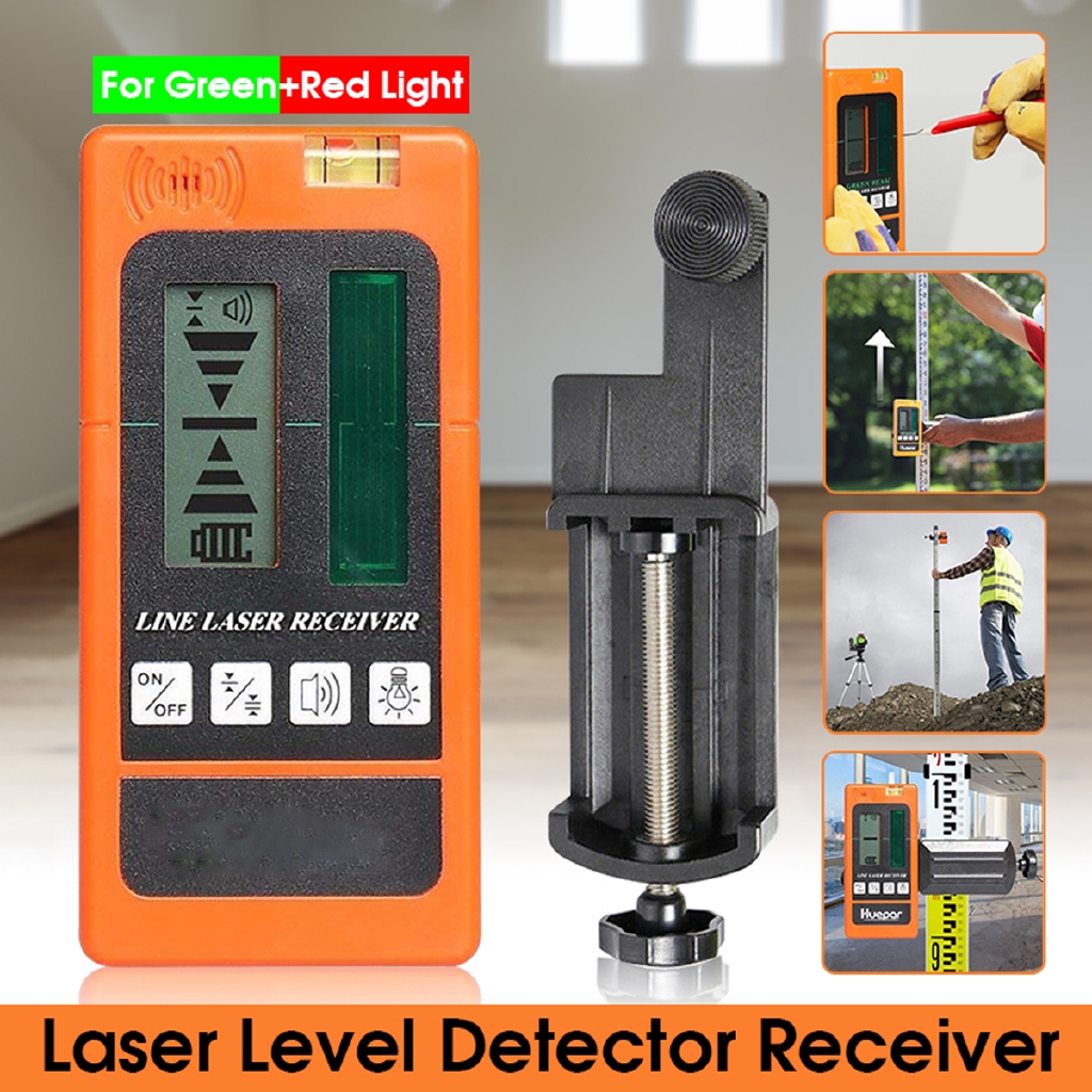 2 5 12 Lines Laser Level Detector Receiver Electronic Leveling Vertical 