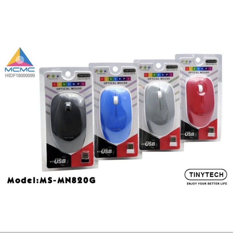 TINYTECH 2.4G USB WIRELESS MOUSE MS-MN820G | Shopee Malaysia