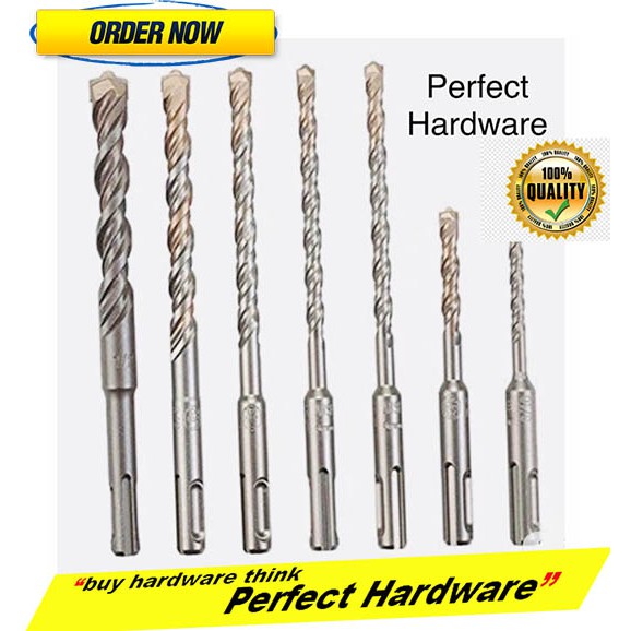 SDS DRILL BIT 5MM - 25MM PLUS CONCRETE DRILL BIT MATA GERUDI DINDING ...