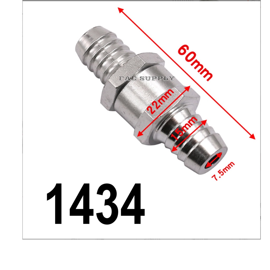 Aluminium Alloy One Way Fuel Non Return Check Valve Petrol diesel Non Return Valve For Car