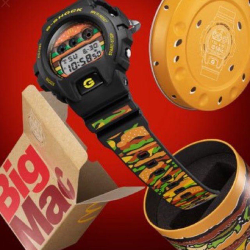 🍔 McDonald's x G-Shock DW-6900 Big Mac 50th Anniversary | Shopee