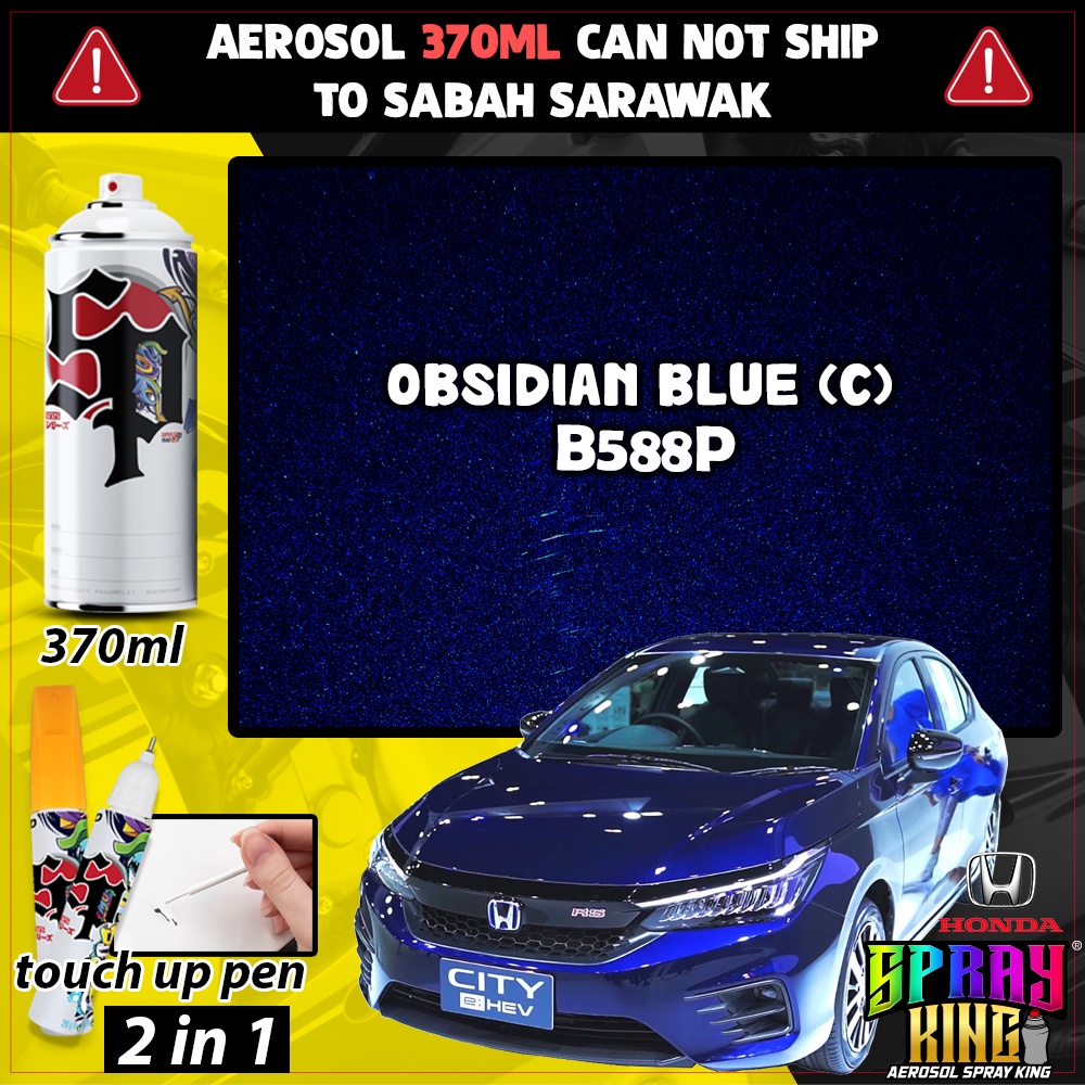 B588P Obsidian Blue ( 2019-2022 Honda City Touch Up Pen ) Car Spray ...