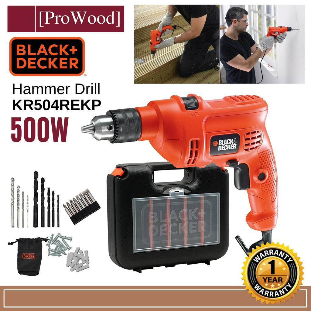 BLACK DECKER KR504REKP20 Hammer Drill 500w 10mm With Case