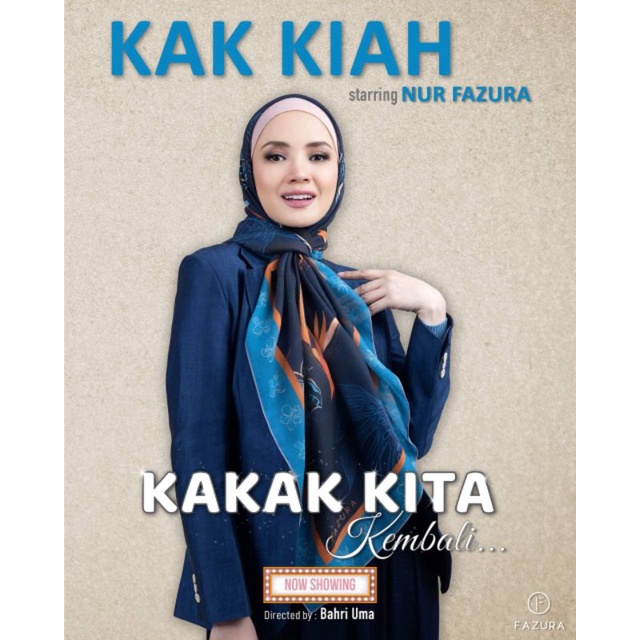 Tudung Fazura Kakak Kita Kak Kiah ( Sis Kiki ) | Shopee Malaysia