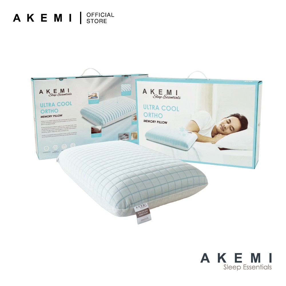 AKEMI Sleep Essential Ultra Cool Ortho Memory Pillow Shopee Malaysia