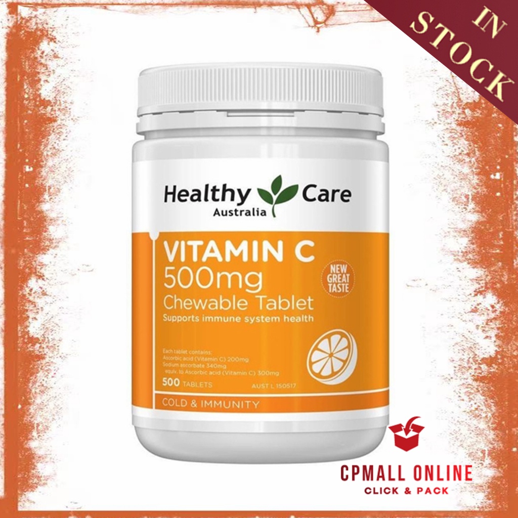 [Expiry Date 04/2026] Healthy Care 维他命C Vitamin C (500 Tablets) (Made