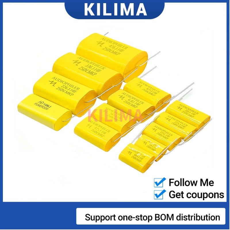 Tweeter Altoparlante Crossover Condensatori Non Polarizzati 250V