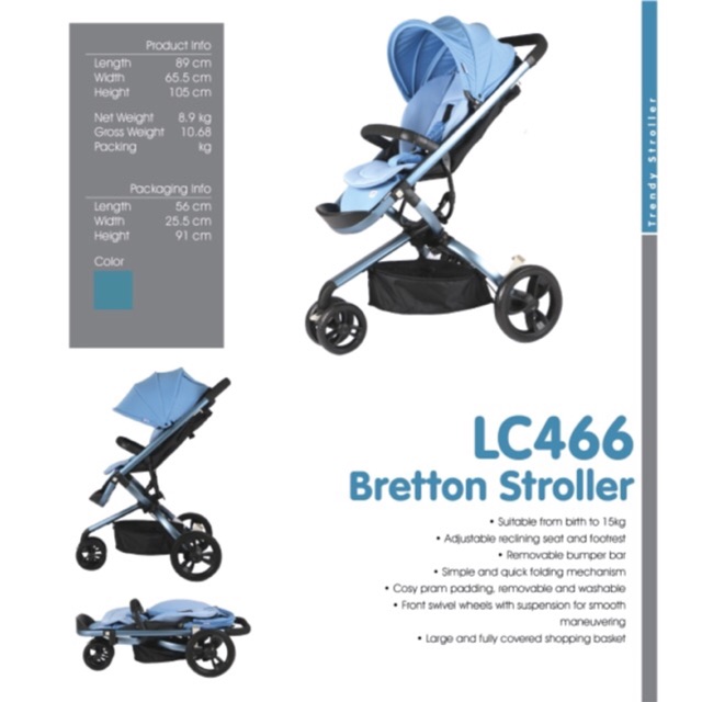 Sweet cherry 2025 bretton stroller lc466