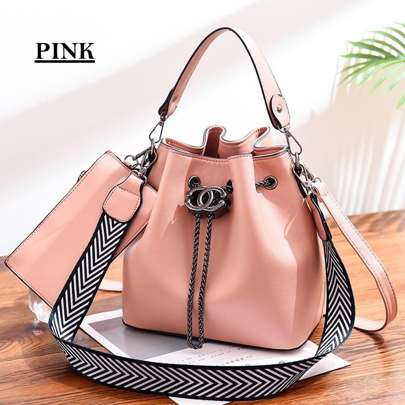 3872 SHOPEE EXCLUSIVE Korean Fashion 2 in 1 Combo Set Handbag Multi Compartment Tote Sling Bag Shopee Malaysia