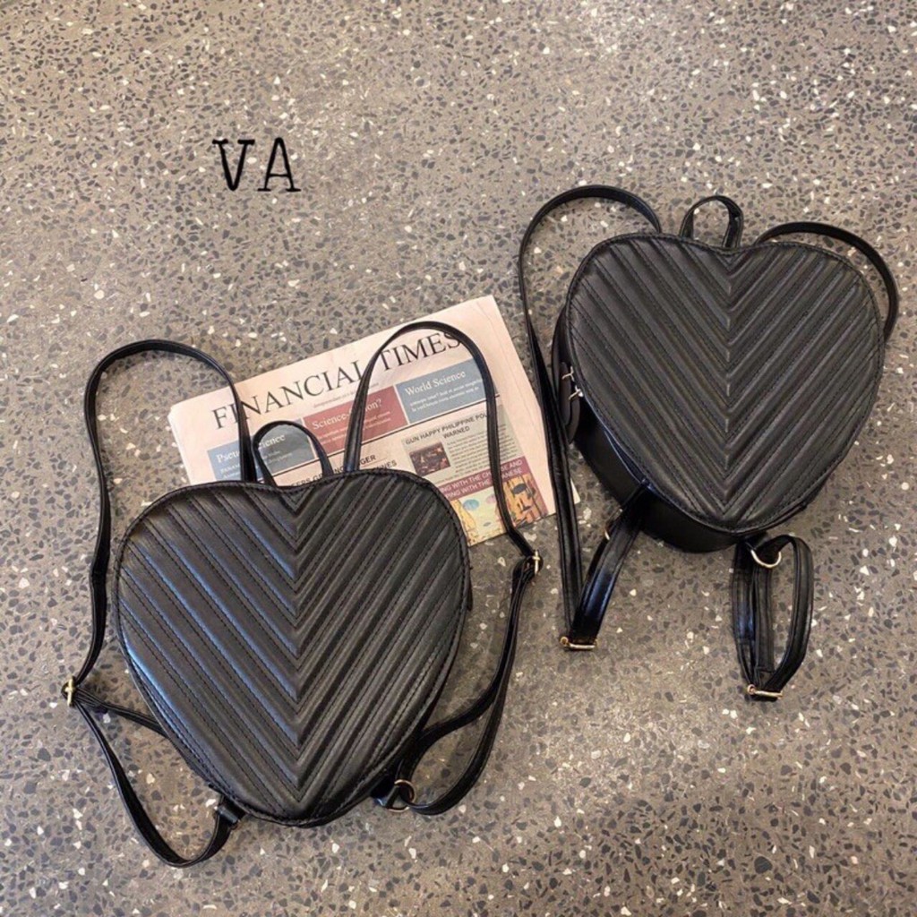 Heart-shaped mini women's backpack is the perfect choice for a youthful ...