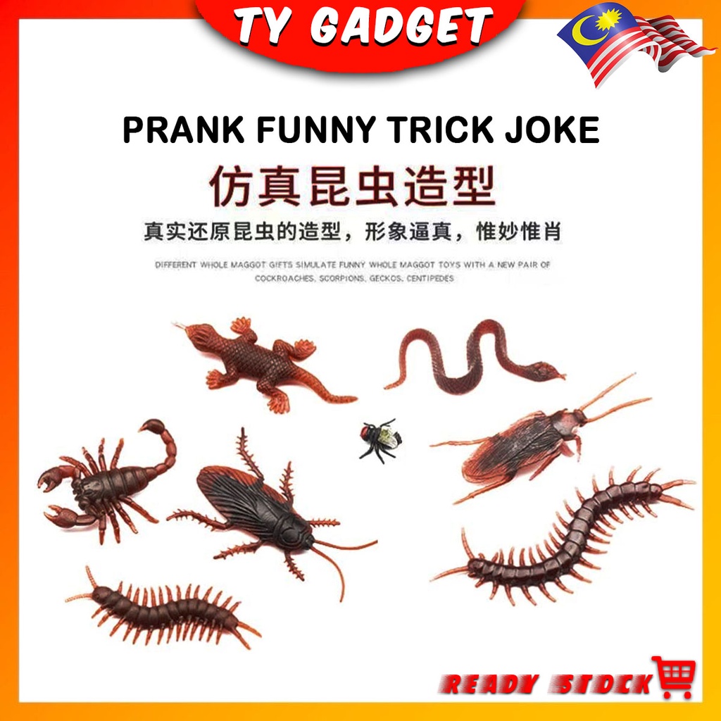 1 PCS Prank Funny Trick Joke Special Lifelike Roach Fake Insect ...