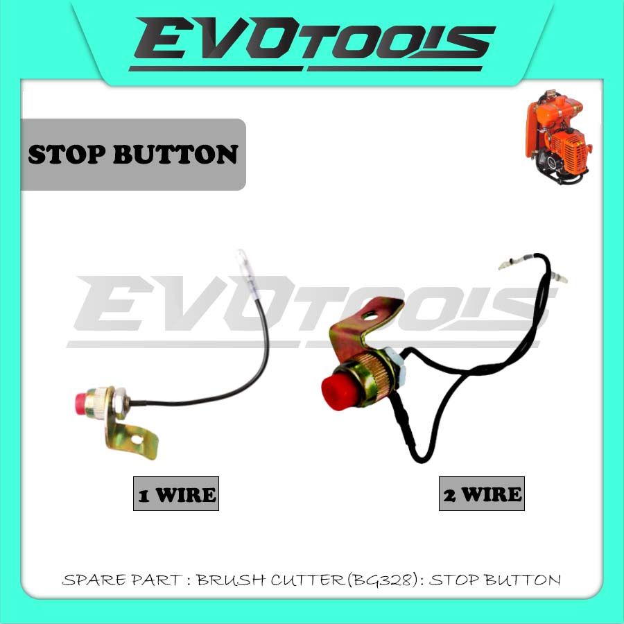 SPARE PART(BG328) : STOP BUTTON ON OFF SWITCH BRUSH CUTTER/MESIN RUMPUT ...