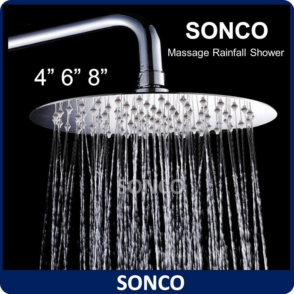 304 Stainless Steel Shower Head Black Rainfall Shower Faucet Set With Storage Shelf 3/4 In 1 - Foto 8