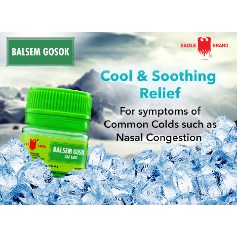 Eagle Balsam Balm Balsem Sapu Gosok Cap Lang Headaches Joint Paint