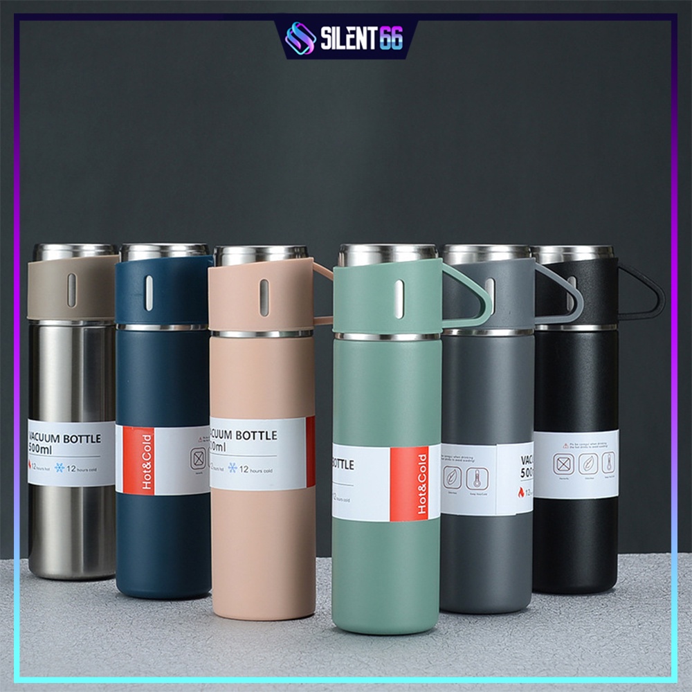 READY STOCK Thermos Bottle 304 Stainless Steel With Cup Set - VACUUM ...