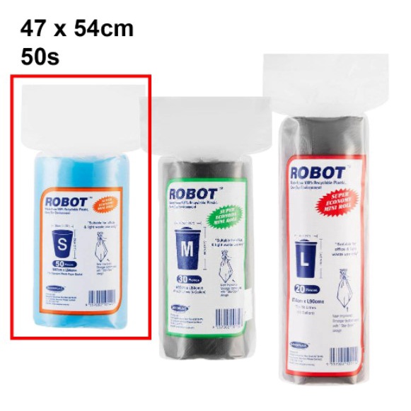 Robot Garbage Bag Mini Roll (S/M/L SIZE) | Shopee Malaysia