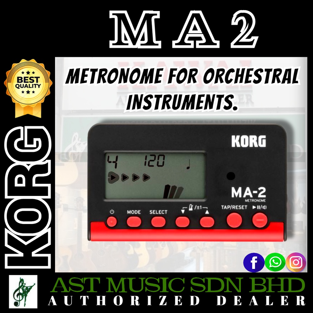 MA2 Metronome for Orchestral Instrument Black Red ( MA2 / Ma2