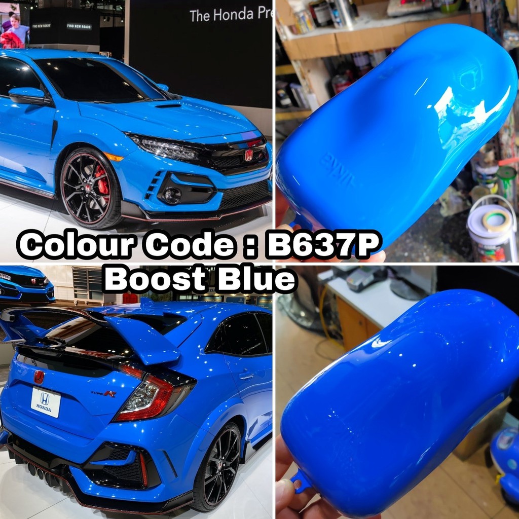 AIKKA HONDA B637P BOOST BLUE * 2K CAR PAINT Shopee Malaysia