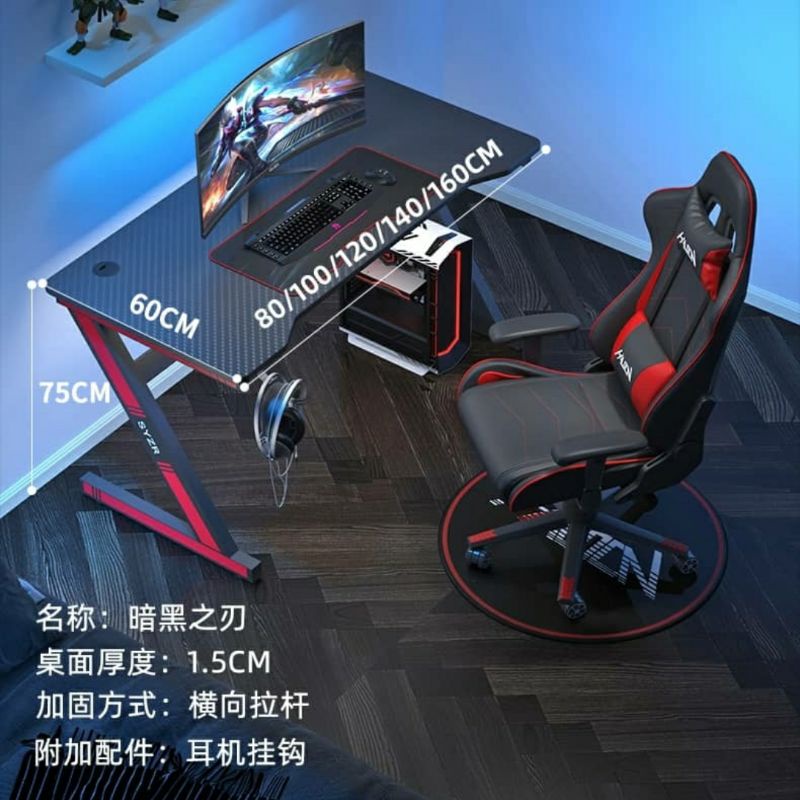 [EL] Sarawak New Ready Stock Cool Gaming Table With Wide Desktop ...