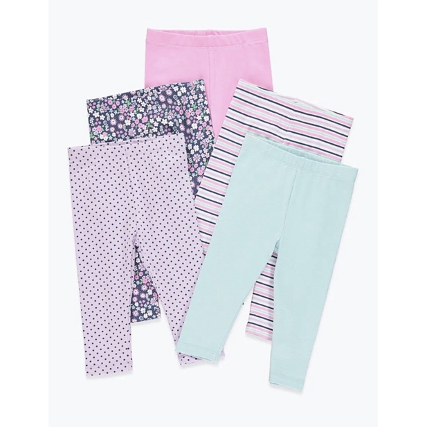 MATALAN Leggings 5 Pack (45 years) Shopee Malaysia