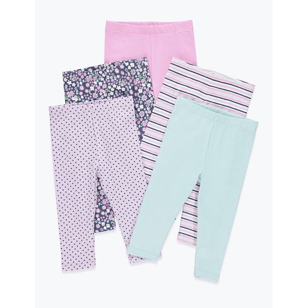 Matalan Leggings 5 Pack 4 5 Years Shopee Malaysia