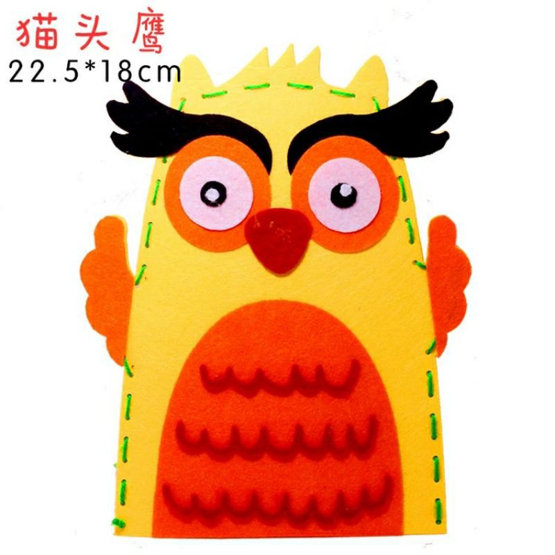 ️Busy Kids ️Kids DIY nonwoven hand puppet/kindergarten creative ...