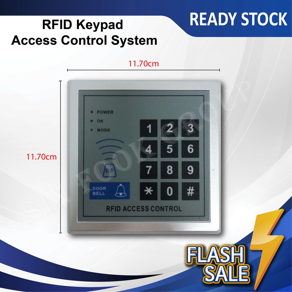 RFID Keypad Access Control System Device Entry Password Door Lock