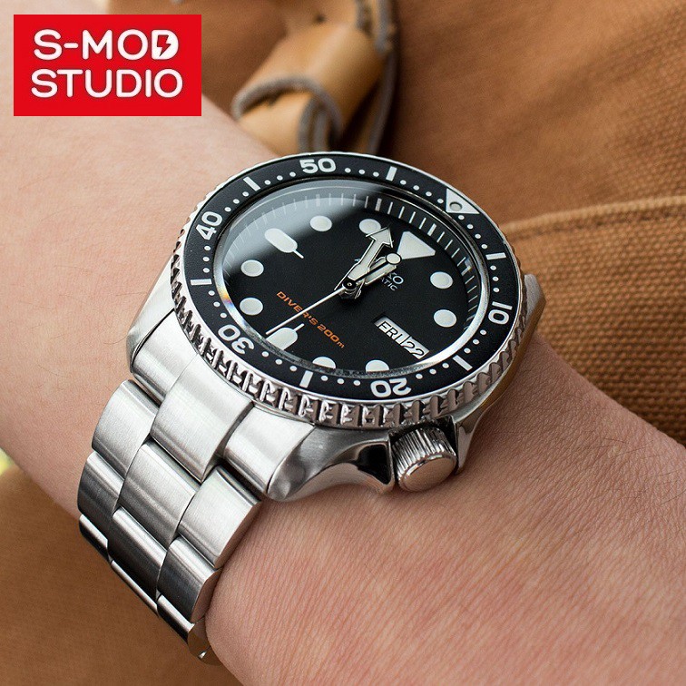 S MOD Seiko 5 SRPD SKX007 Oyster Bracelet Strap Band Solid End Link 22mm Seiko Mod