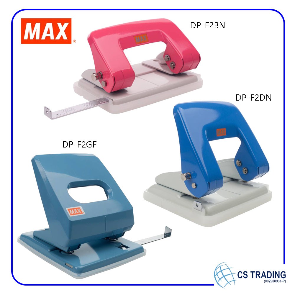 MAX Punch 2 Hole Paper Puncher DP-F2GF