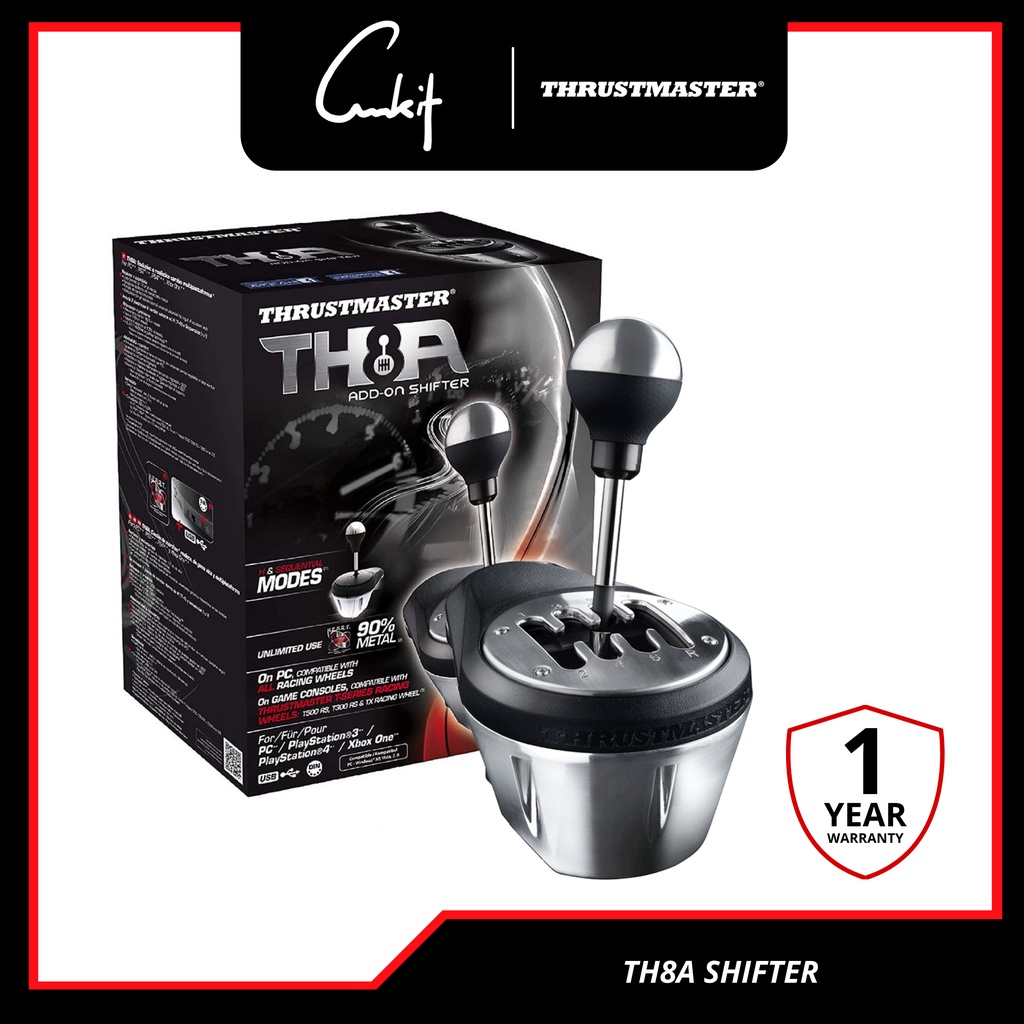 1.1 SALE 】THRUSTMASTER TH8A Shifter USB Simulator Shifter PC XBOX PS5 PS4 Add  On Simulator Racing Shifter