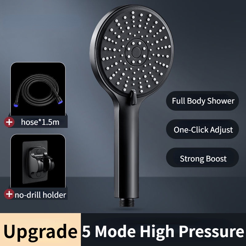 air pancut bilik mandi,Pressurized Shower Head Showerhead Set Large ...