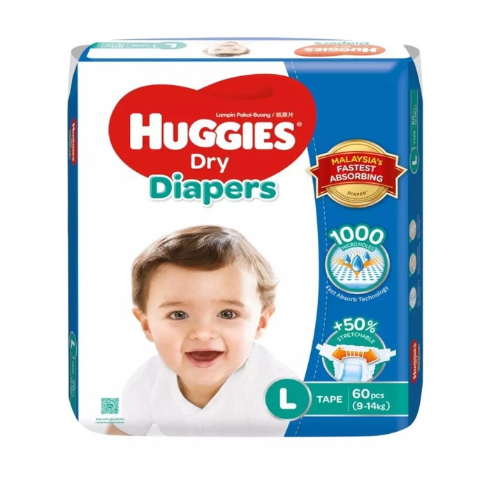 pampers*barang baby* *Ready Stock* Huggies Dry Diapers Super Jumbo Pack