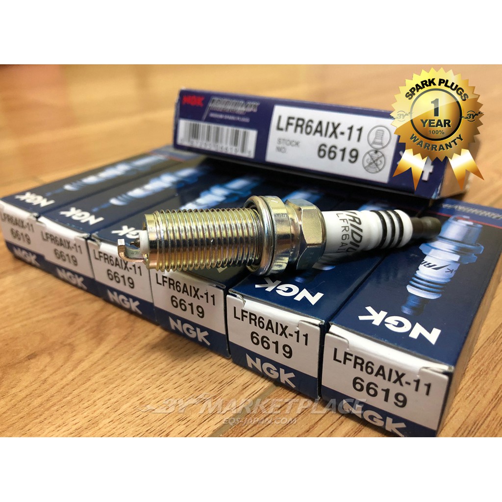 NGK LFR6AIX11 6619 (4pcs) Iridium IX Spark Plug For BMW Subaru Volvo