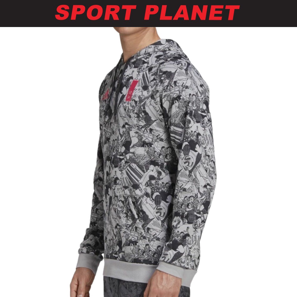 adidas Men Captain Tsubasa Hoodie Sweat Shirt Baju Lelaki GK3445 Sport Planet 39 28 39 32 Shopee Malaysia