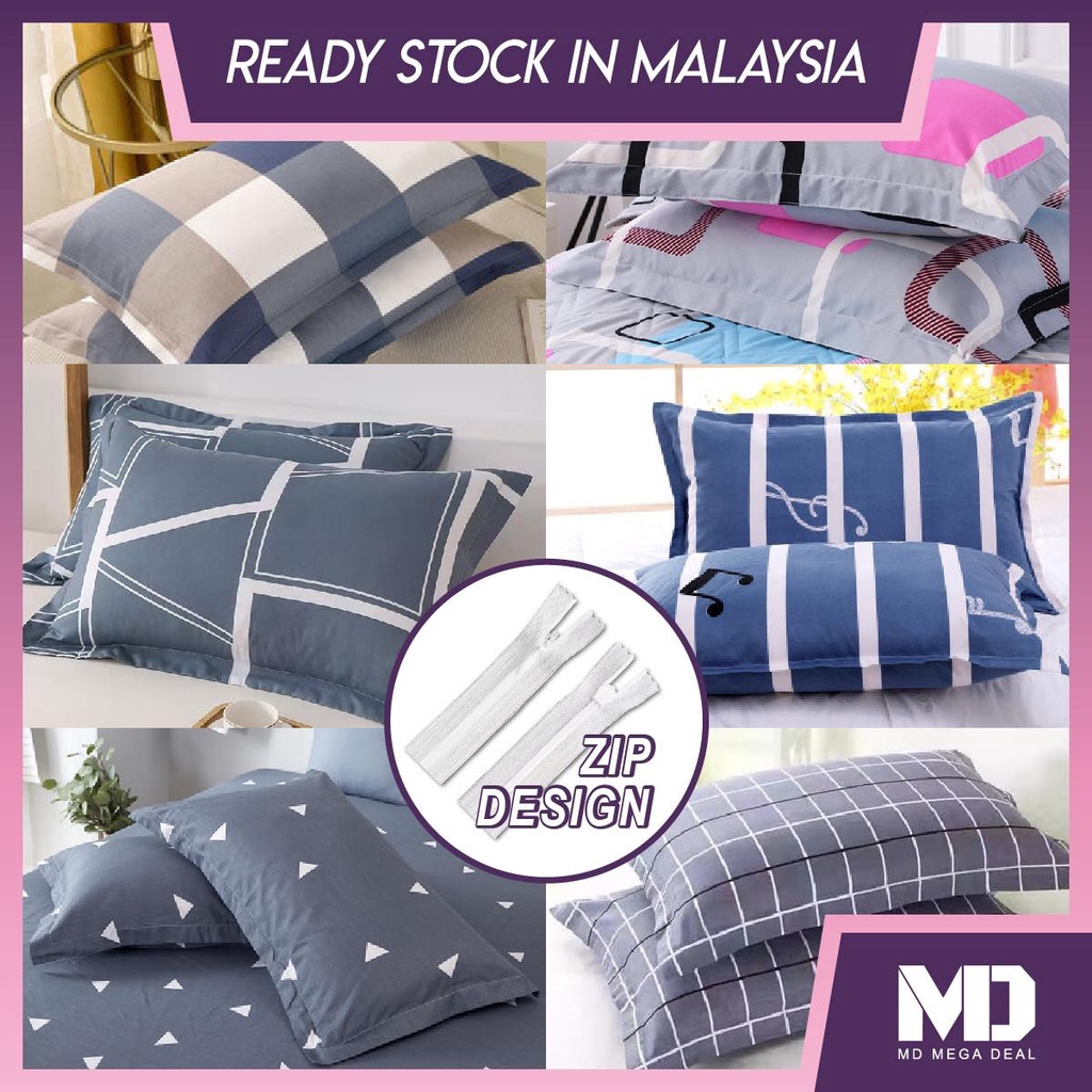 《Mega Deal》Zip Sarung Bantal Murah Pillow Cover Pillow case bedroom