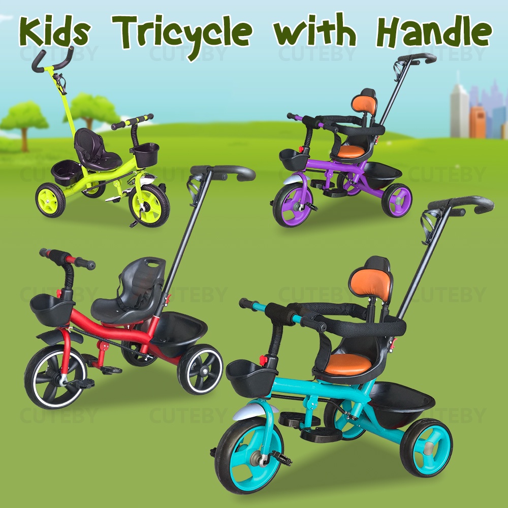 With Handle Kids Tricycle Cycling Kid Bike 1-6Year Children Tricycle ...