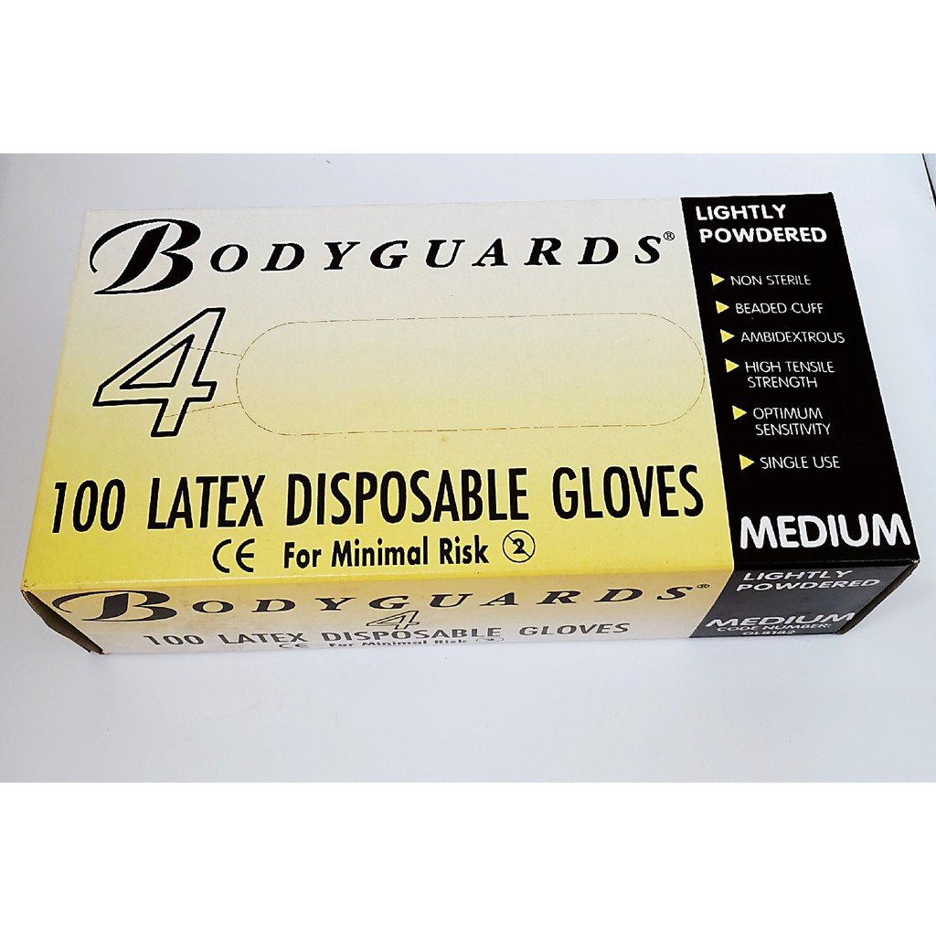 Bodyguards Latex Disposable Glove (100's) Shopee Malaysia