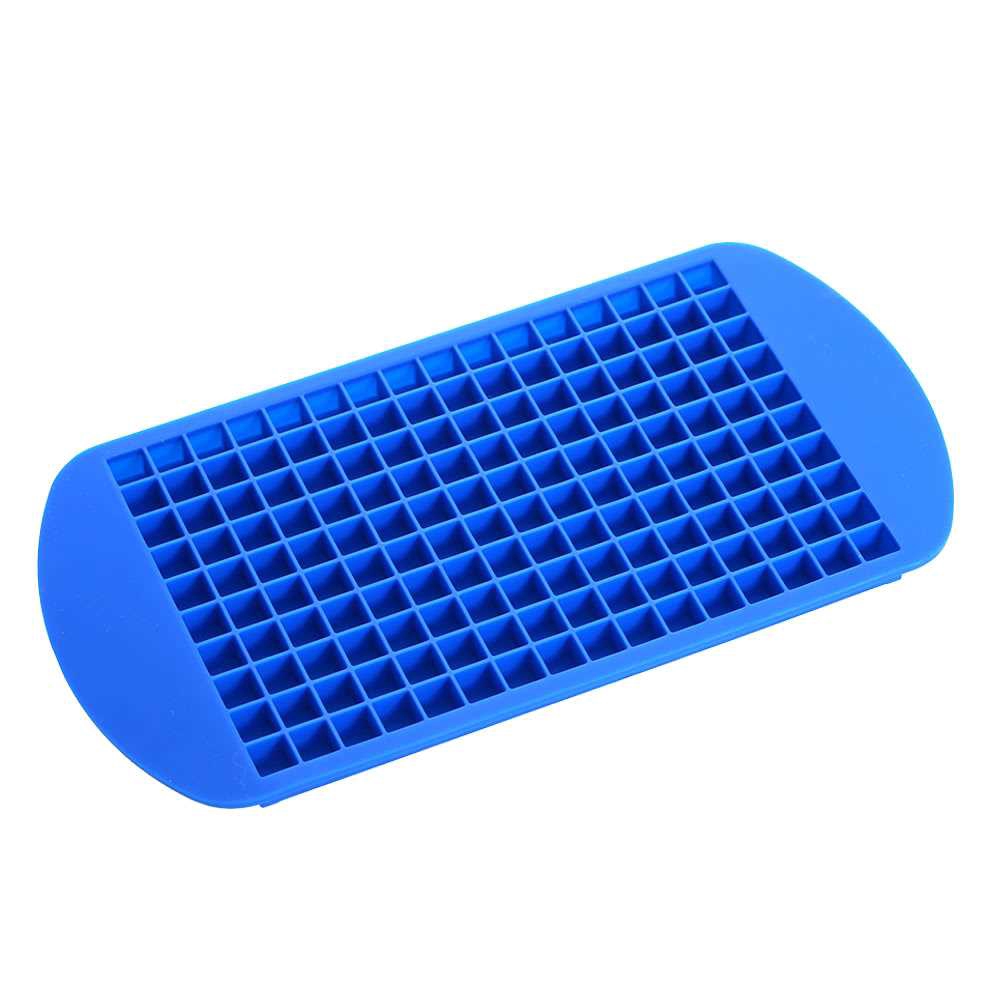 Silicone 160 Grids Small Ice Maker Tiny Ice Cube Trays Drinks (blue ...