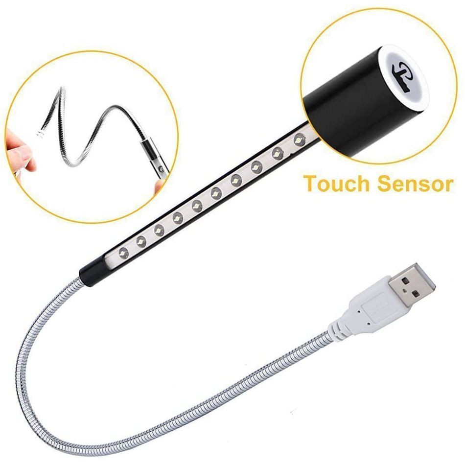 New Arrival Portable Mini USB Flexible Stick Touch Switch LED White ...