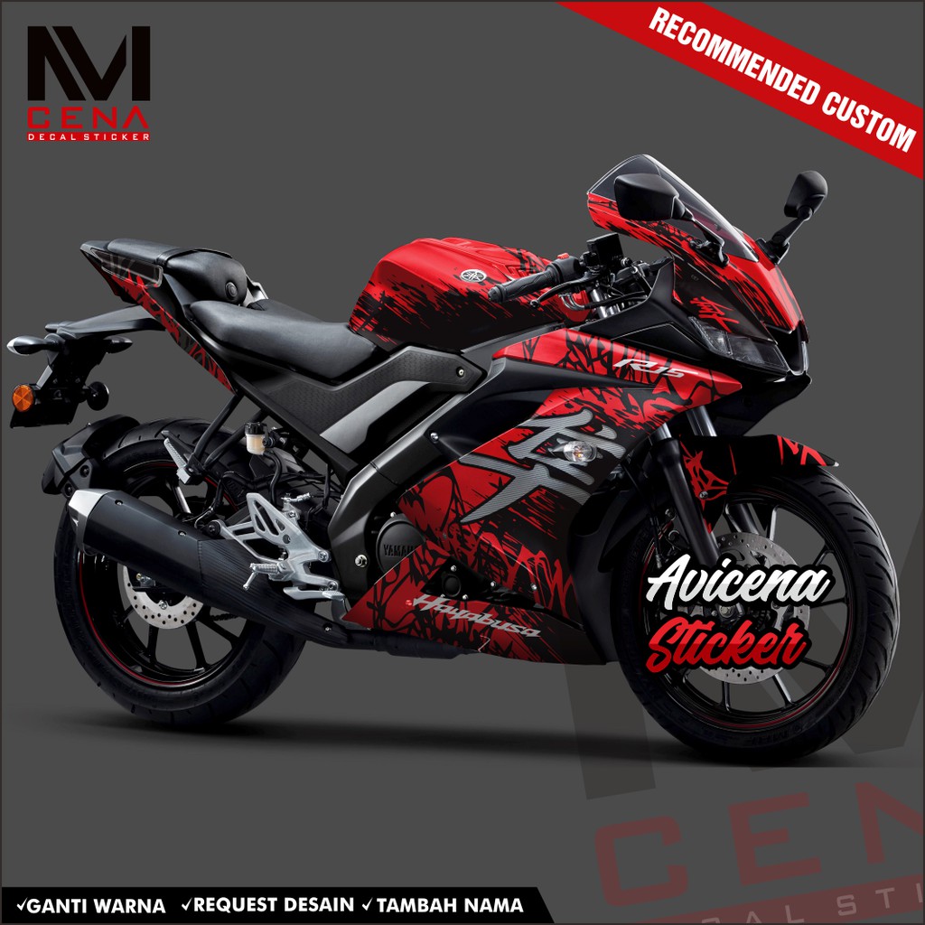 Sticker Decal r15 v3 full body Decal Sticker Yamaha r15 v3 Striping r15 ...