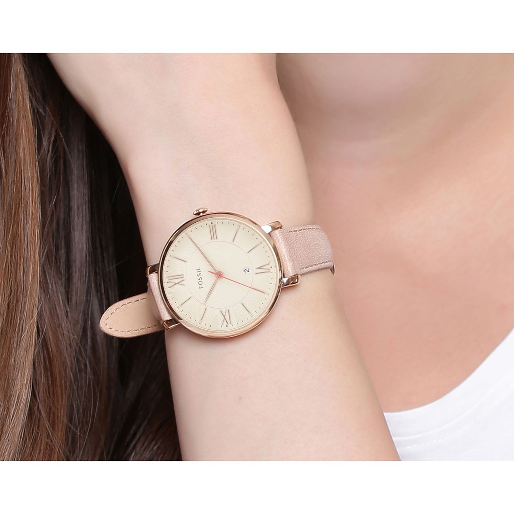 Jacqueline sand leather watch best sale