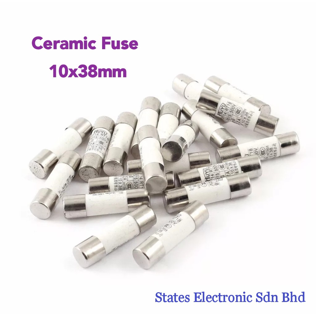 R015 Ceramic Fuse 10x38mm 2A/4A/6A/8A/10A/12A/16A/20A/25A/32A Shopee