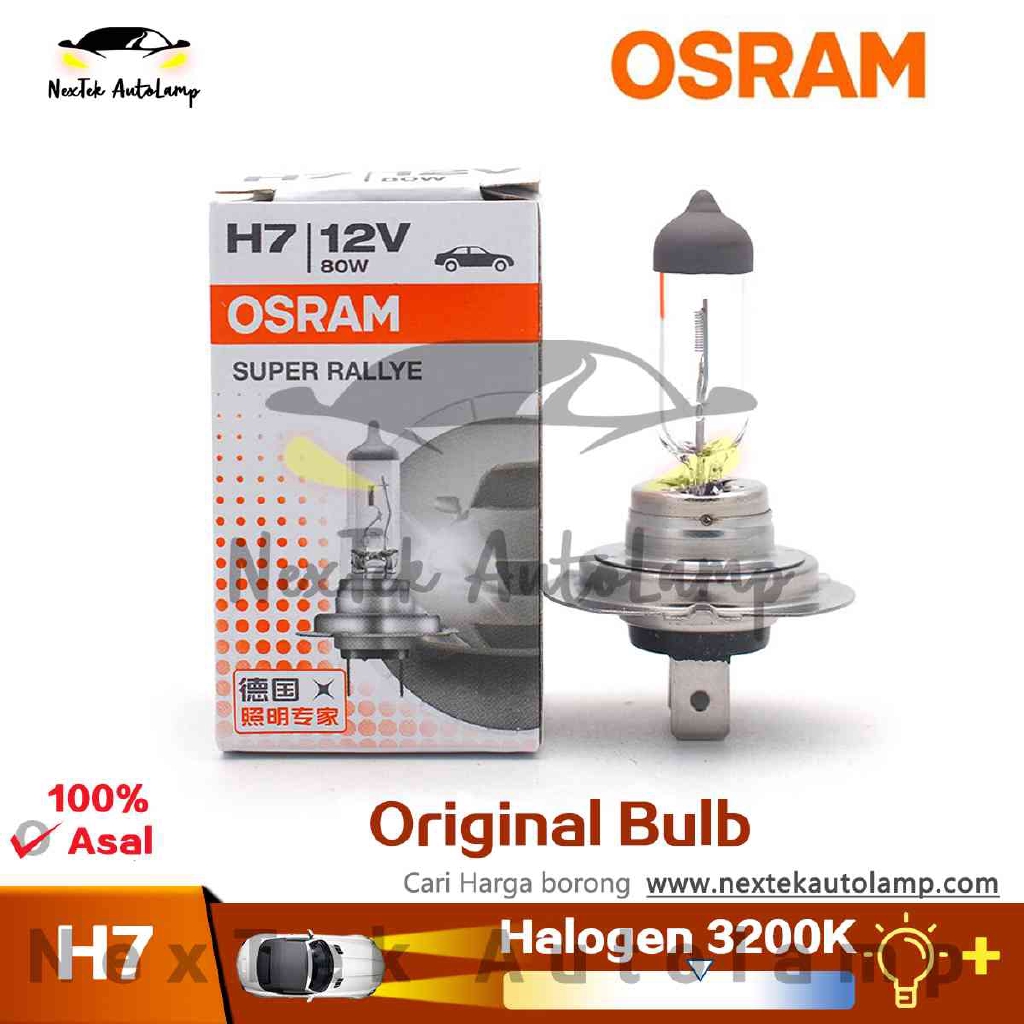 OSRAM H7 SUPER BRIGHT PREMIUM 12V 80W Off Road Car Halogen Headlight Auto  Bulb Original Lamp