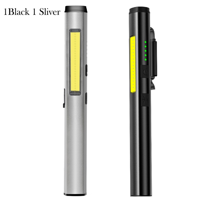 LED Flashlight Rechargeable Torch Light Super Bright Pen Light with