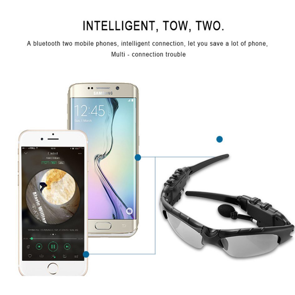 Bluetooth Sunglasses Outdoor Smart Glasses Bluetooth Sun Glasses ...