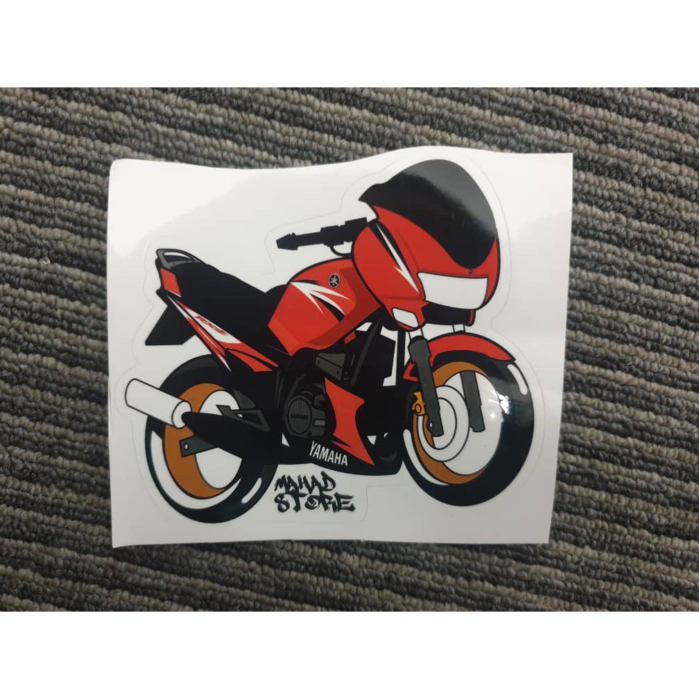 YAMAHA RXZ CATALYZER STICKER KARIKATUR PELBAGAI WARNA!! LIMITED EDITION ...