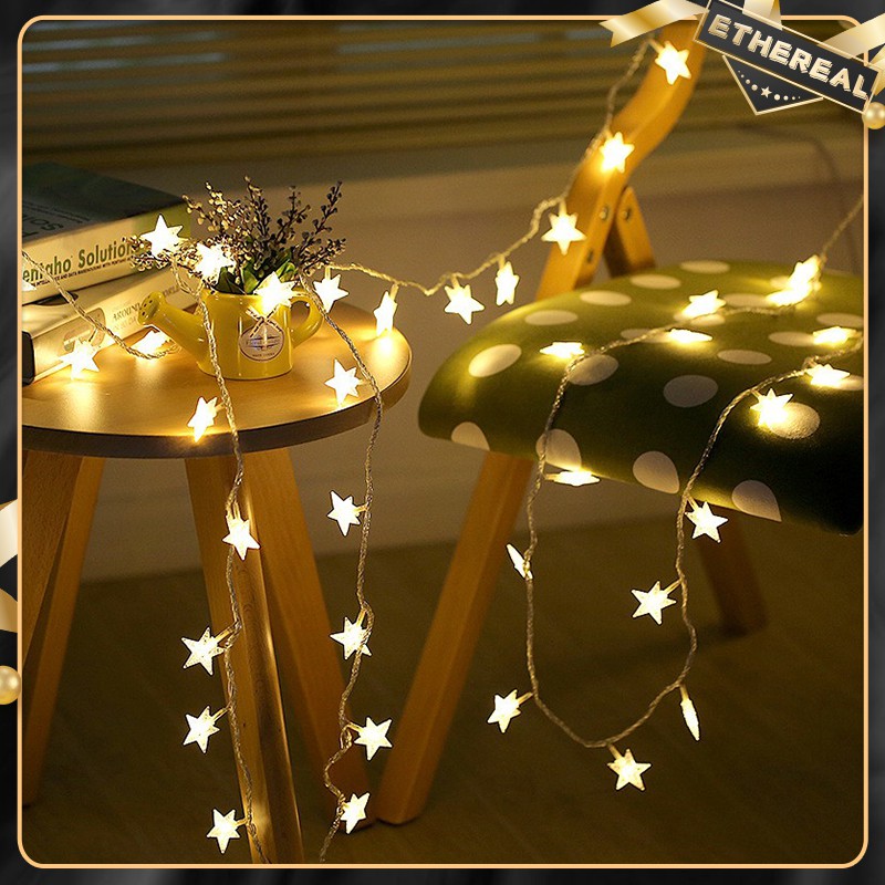 10M LED Star String Lights Decoration Fairy Light Copper Wire Lamp ...