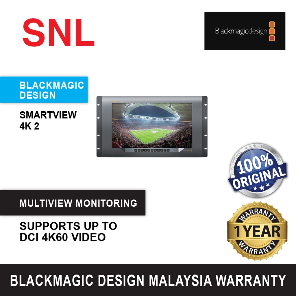 Blackmagic Design SmartView 4K 2 15.6" DCI 4K Broadcast Monitor